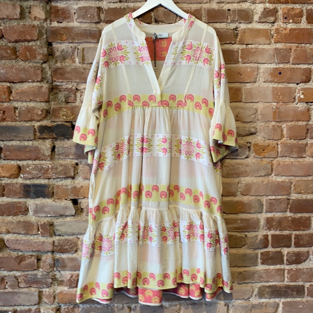 Best selling printed cotton dress